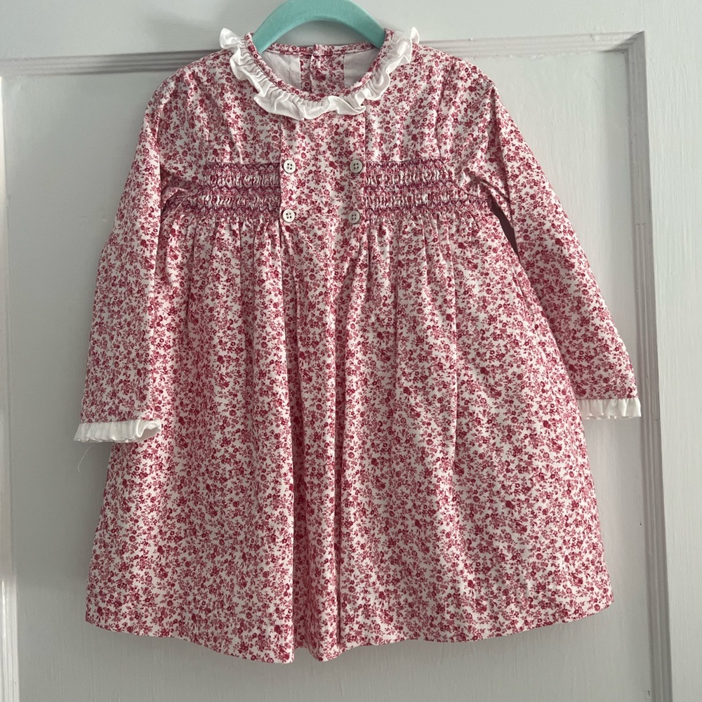 Amaia London Floral Long Sleeve Dress with Ruffle Collar